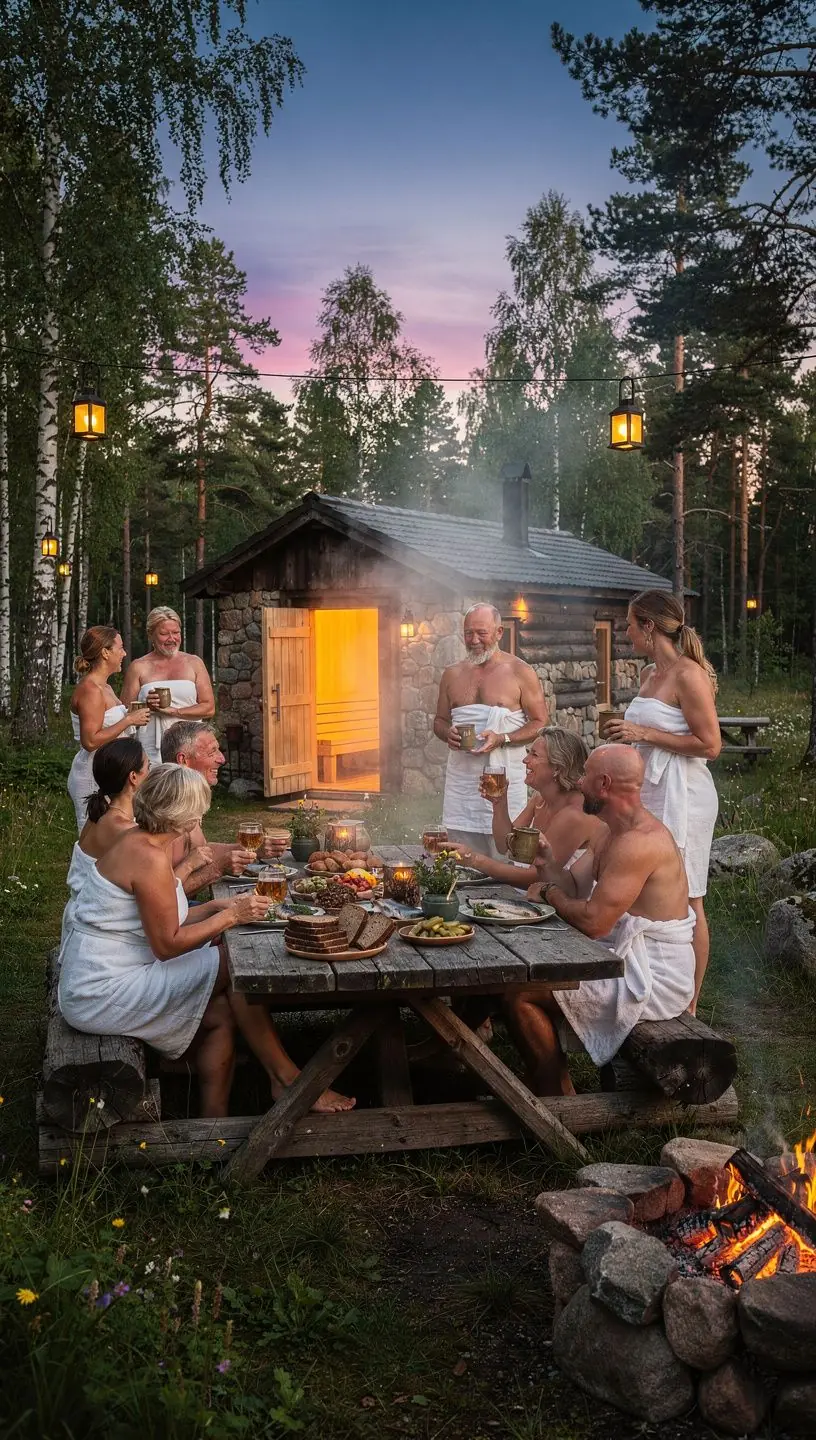 Saunatunnel ja puidust pink, mis esindavad traditsioonilist ja autentselt ehitatud saunaruumi.