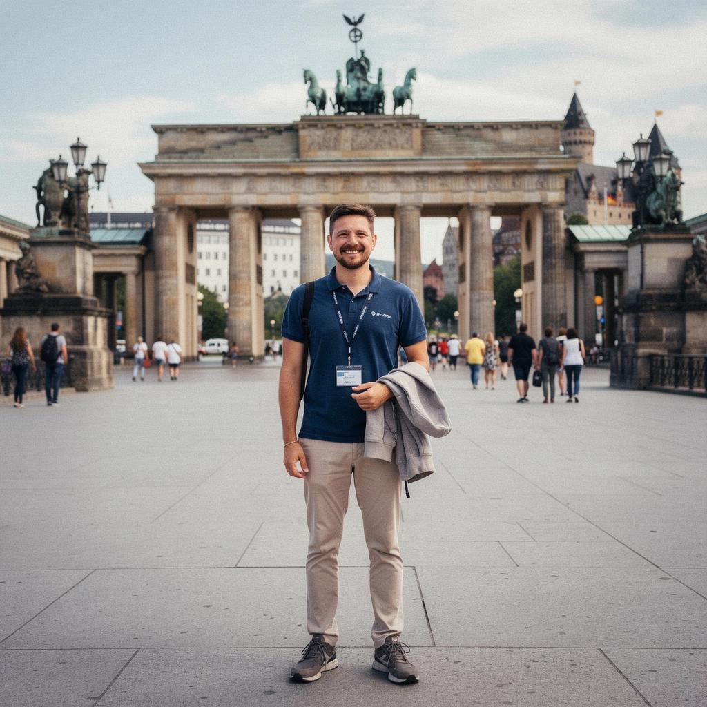 Touristen bewundern die Architektur einer alten Kathedrale