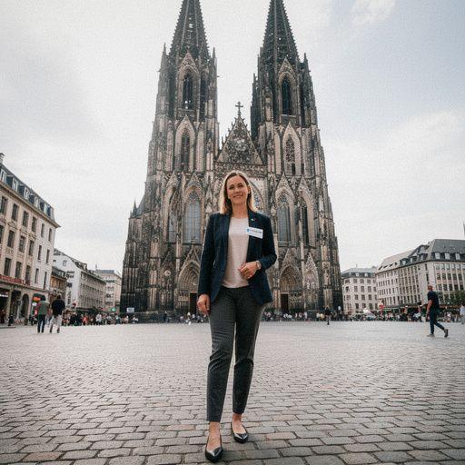 Ein Konzert im Freien mit einer Menschenmenge vor der Bühne